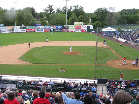 A view from the Sam Adams Porch - New Britain Stad