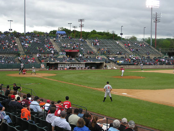 New Britain Stadium - A view of the LF Bleachers