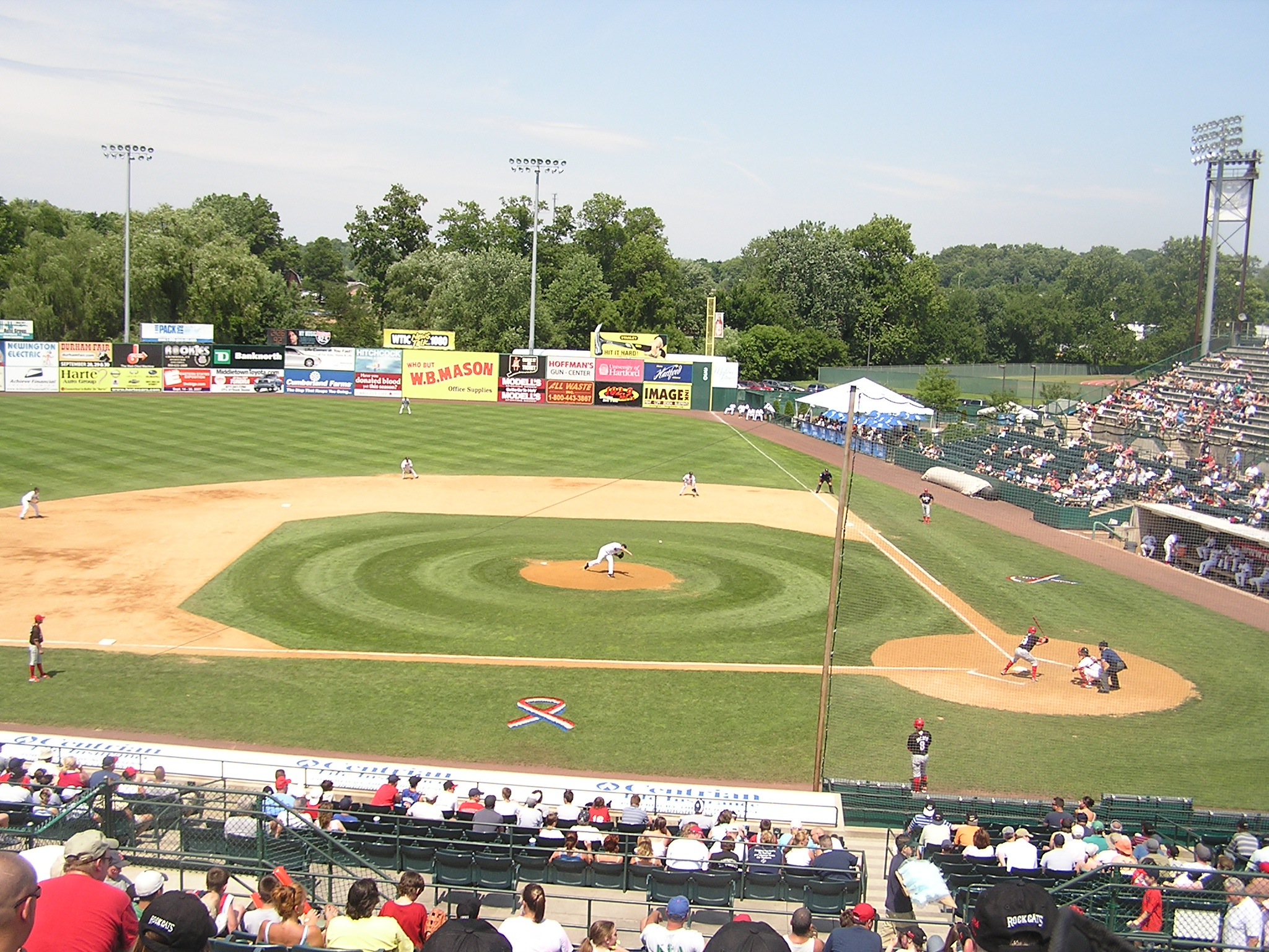 A hot summer day in New Britain, Ct. - NB Stadium